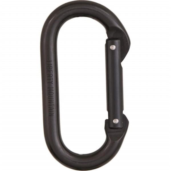 Liberty Mountain Black Oval Carabiner with 20kN Strength 433013 - main